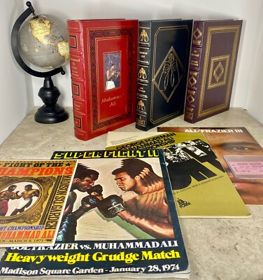 Easton Press Boxing:  Signed by ALI, FRAZIER, & FOREMAN and Fight Programs-image