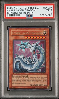 Cyber Laser Dragon - SOI-EN007 - Ultra Rare 1st Edition - PSA 9 --image