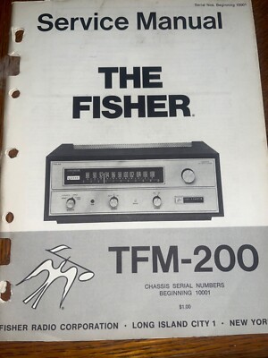 Fisher TFM-200 Service Manual Stereo Tuner Original-image