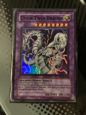 YuGiOh! 2005 CYBER TWIN DRAGON - CRV-EN035 - Super Rare - YuGiOh-image