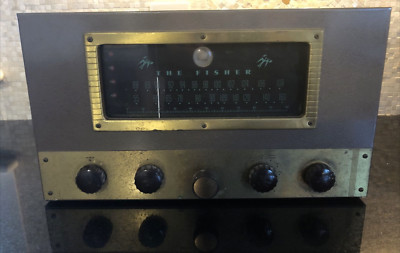Mint The Fisher 70-RT FM/AM Superhederodyne Tube Tuner Receiver 1954-image