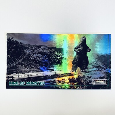 1996 AMADA Wide Collection Card King of Monster No.3 Holo Godzilla vs Kong 1962-image