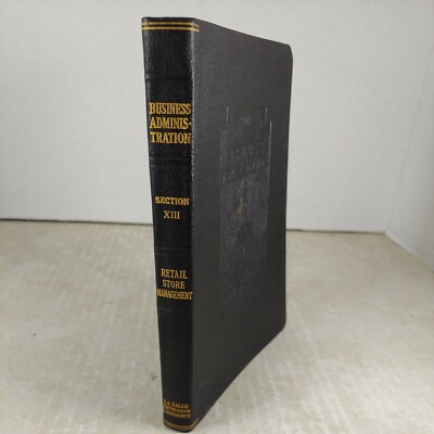 Antique 1919 Leather Business Administration LaSalle Extension University Vol 13-image