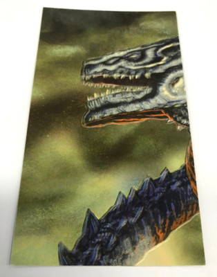 Inkworks Godzilla Widevision Movie Trading Card Glow In Dark 6-Puzzle Chase G1-image