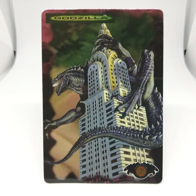 No.02 Godzilla Hollywood movie Card Japan 1998 BANDAI TOHO MADE in JAPAN TCG-image