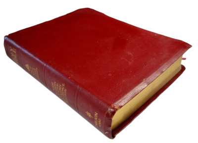 Bible Nelson 475BG NKJV Wide Margin Reference 1994 Genuine Bonded Leather (Red)-image