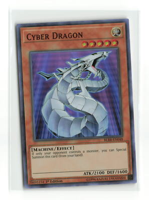 CYBER DRAGON BLRR-EN048 1ST EDITION ULTRA RARE YUGIOH TCG LP-image