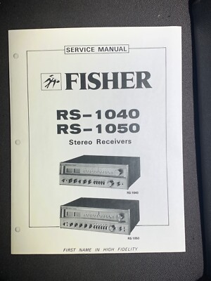 Fisher RS-1040 RS-1050 Service Manual Stereo Receiver Photocopy-image
