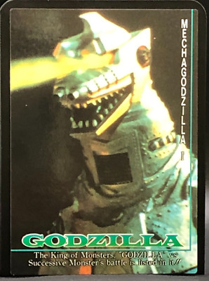 Godzilla Mechagodzilla Card TCG JAPANESE AMADA TOHO 1995 Very Rare #36-image