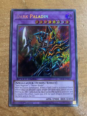 🔥 Yugioh Dark Paladin SBCB-EN021 SECRET RARE HOLOFOIL - 1st Edition Near Mint-image