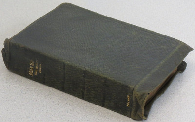 Holy Bible - vintage Holman KJV arranged to show - center reference - leather-image