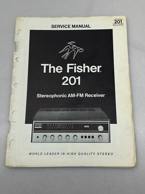 Fisher Model 201 Original Service Manual Free Shipping-image