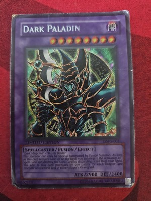 Yugioh Dark Paladin DMG-001 Secret Rare Limited Ed HP Game Promo X2-image