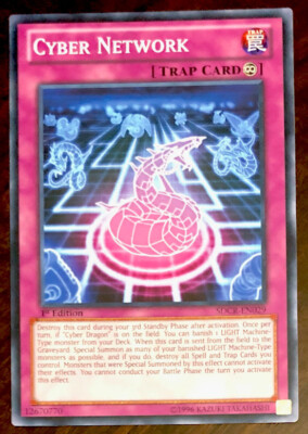Cyber Network SDCR-EN029 YuGiOh! TRAP Cyber Dragon Revolution 1st Ed NM New x1-image