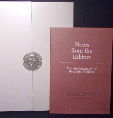 Autobiography Benjamin Franklin Library Leather Bound Collectors Ed 100 Greatest-image