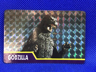 Third Godzilla HOLO Prisim Meiji card  Seal TOHO 1993 Japanese F/S-image