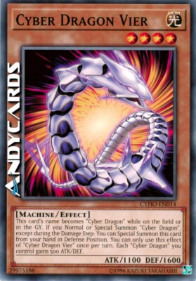 CYBER DRAGON FOUR • (Cyber Drago Four) • Common • CYHO EN014 • Unl • Yugioh!-image
