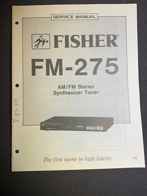 Fisher FM-275 Service AM/FM Stereo Synthesizer  Tuner Original-image
