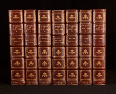 1903-5 7vol Works of Charles and Mary Lamb E V Lucas Editor Illustrated Novels-image
