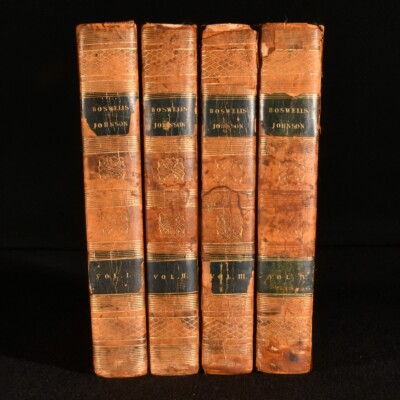 1804 4Vols The Life of Samuel Johnson James Boswell Fourth Edition Scarce-image