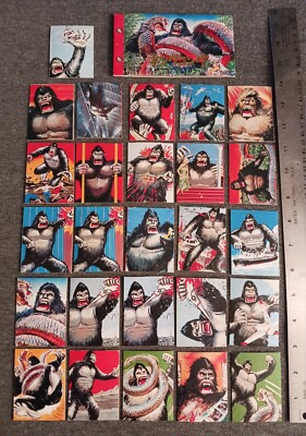 Mini Trading Card Lot King Kong 1976 Japan Japanese Calbee Amada Yamakatsu Menko-image