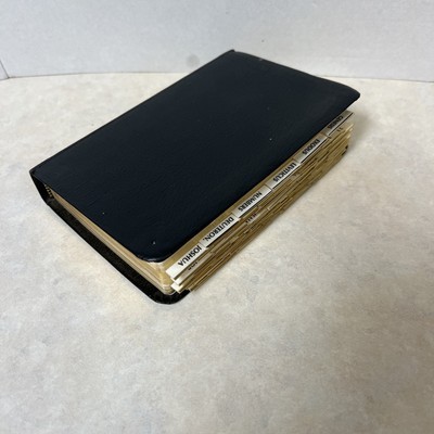 King James Reference Bible 1970 KJV Black Bonded Leather Nelson 2001 Book Tabs-image