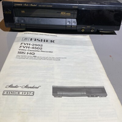 Fisher FVH-4502 Stereo Video Cassette Recorder. Turns On but that's it-image
