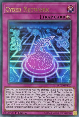 Yugioh Cyber Network LEDD-ENB20 Ultra Rare 1st Edition-image