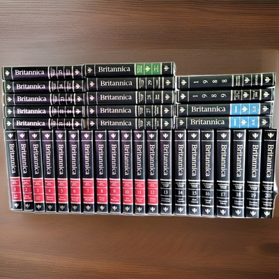 Encyclopedia Britannica 15th Edition (1987) – 34 Vol Black Leather-image
