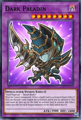 Yugioh Dark Paladin Chibi Artwork BLMM-EN008 1st Edition Secret Rare NM Presale-image