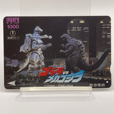 TOHO Movie Godzilla vs MechaGodzilla Hankyu Railway Lagare Card Used Japan F/S b-image