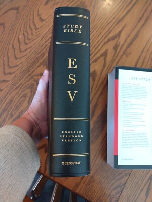 ESV Study Bible, Black Genuine Leather  Binding - English Standard Version-image
