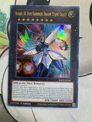 Number 30: Hope Harbinger Dragon Titanic Galaxy Holo YUGIOH TCG YGA450-image