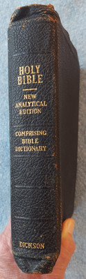 New Analytical Edition Bible Dickson 1941 King James KJV Study Genuine Leather-image
