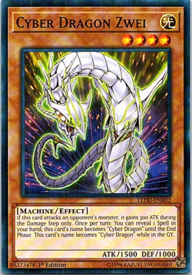 Cyber Dragon Zwei LEDD-ENB02 Yu-Gi-Oh! Light Play 1st Edition -image