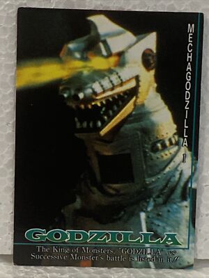 GODZILLA - Trading Card #36 - MECHA GODZILLA - 1995 Amada - RARE - Quiz-image