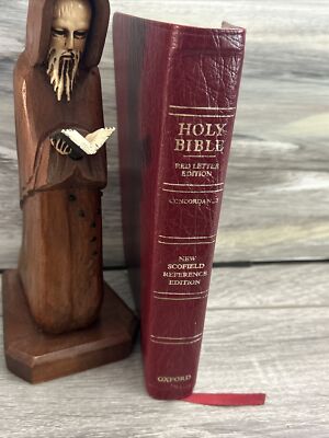 The Holy Bible Oxford Scofield Reference 1967 Genuine Cowhide Bonded Leather-image