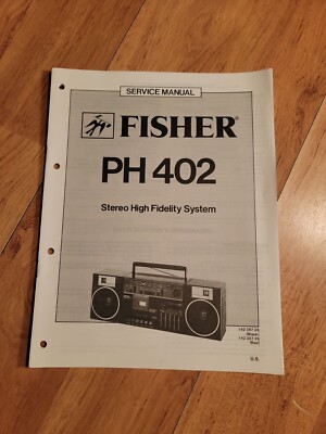 Fisher PH 402 Boombox Stereo Service Manual repair-image