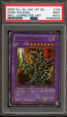 Yu-Gi-Oh! Dark Paladin Magician's Force 1st Ed MFC-105 CORRECTED ART OC PSA 9-image