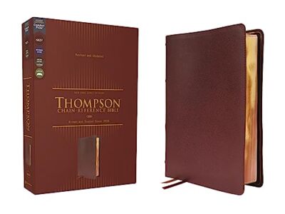 NKJV, Thompson Chain-Reference Bible (Burgundy Genuine Leather)-image