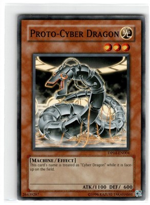 Yu-Gi-Oh! Proto-Cyber Dragon Common DP04-EN004 Moderately Played Unlimited-image