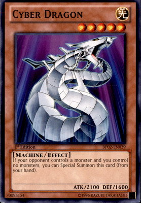1st Ed Cyber Dragon BP02-EN039 Yugioh-image
