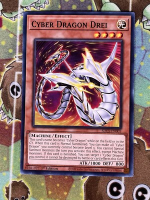 Yugioh Cyber Dragon Drei SDCS-EN005 Single-image