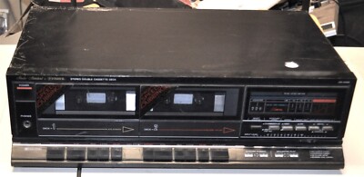 FISHER MODEL CR-W56 STEREO 2 CASSETTE TAPE DECK NEEDS BELT REPAIR -image