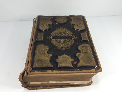 Holy Bible Illustrated Apocrypha Engravings Leather Bound -image