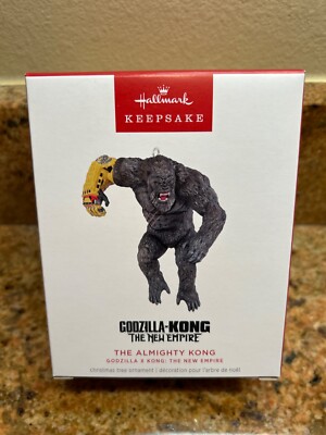 2024 HALLMARK- GODZILLA-KONG - THE NEW EMPIRE - KEEPSAKE ORNAMENT NEW IN BOX'-image