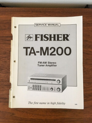 Fisher TA-M200 Stereo Service Manual *Original*-image
