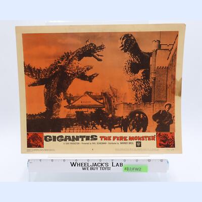 Gigantis the Fire Monster Godzilla Raids Again 1959 Lobby Card Poster 11x14-image