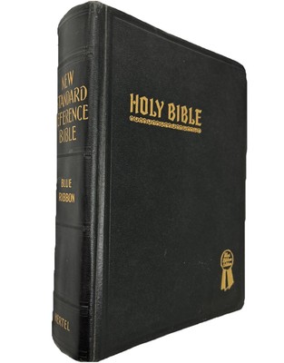 Holy Bible New Standard Reference Blue Ribbon 1948 Edition Hertel-image