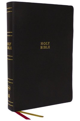 Holy Bible : New King James Version, Black, Genuine Leather, Red Letter, Comf...-image